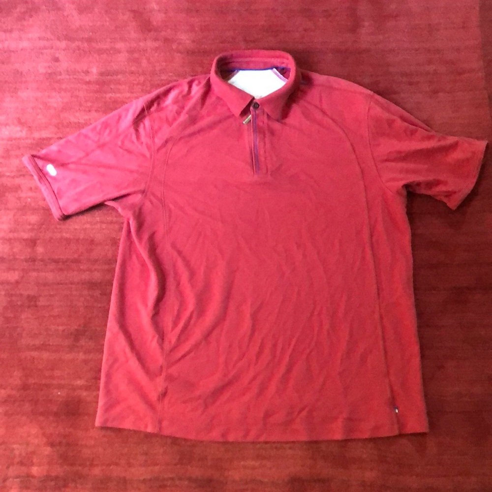Red tommy Bahama collared shirt